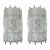 Pair of 1960s Murano Glass Sconces For Sale