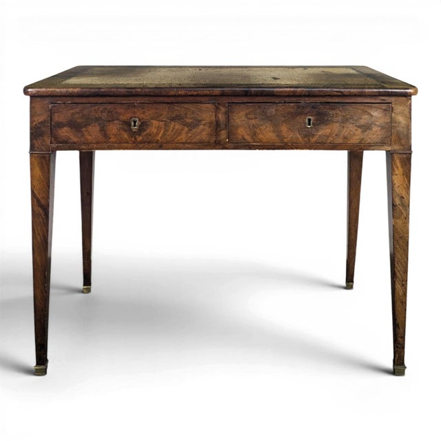 Brown Directoire Style Mahogany Desk For Sale - Image 8 of 8