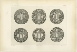 Sword Guards Heliograph, 1884, Paper