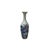 1990s Oriental Small Blue White Flower Bird Graphic Porcelain Art Vase For Sale - Image 5 of 9