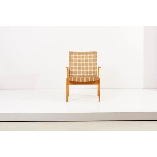 Lounge Chair with Dark Beige Webbing by Arden Riddle, USA,1950s For Sale - Image 9 of 18