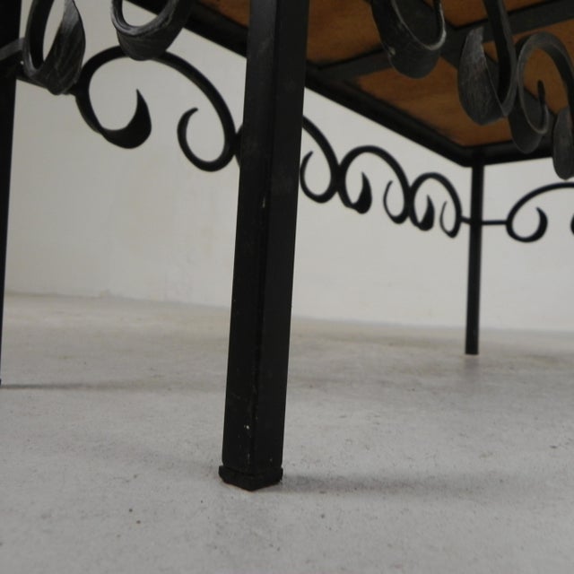 Mid-Century Brutalist Tile Table with 10 Tiles and Steel Frame, 1960s For Sale - Image 16 of 18