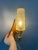 Vintage Teak Wood & Clear Glass Wall Sconce Lamp For Sale - Image 3 of 11