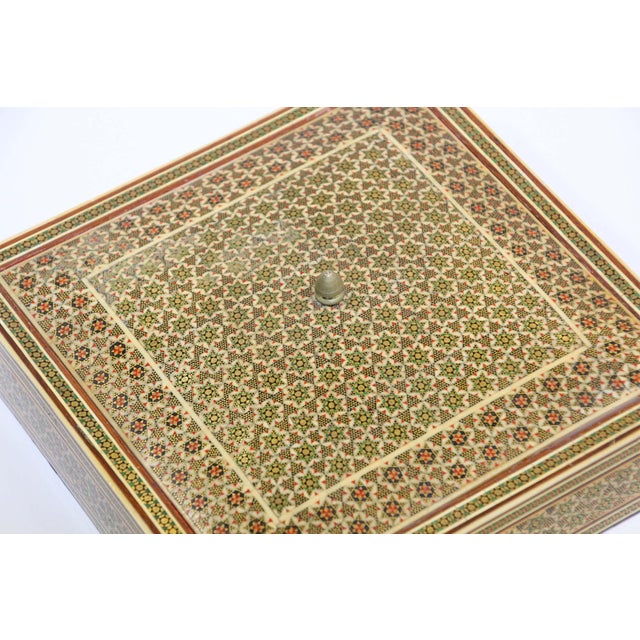 Moorish Micro Mosaic Jewelry Box by Rajhastani, India, 1950 For Sale - Image 4 of 16
