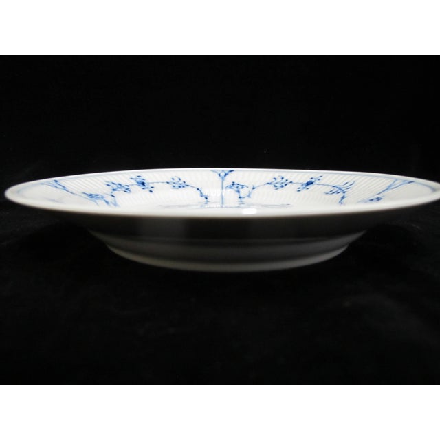Royal Copenhagen Royal Copenhagen 179 Denmark Plain Blue Fluted 7 5/8" Salad Plate Dish For Sale - Image 4 of 5