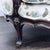 Wood Charming Vintage 3-Seat Sofa With Floral Upholstery and Carved Wood Frame For Sale - Image 7 of 10