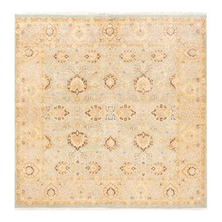 Mogul, One-of-a-Kind Hand-Knotted Area Rug in Light Blue, 6' 1" x 6' 2" For Sale