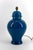 We present this splendid cracked blue enamel ceramic lamp, crafted in France in the 1950s. This model, although unsigned,...