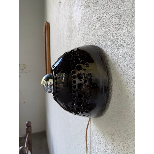 Ceramic Wall Light in the style of Pelletier, 1960s For Sale - Image 18 of 18