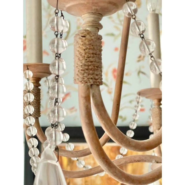 Metal 2000s Hart Associates Birdcage Crystal Chandelier For Sale - Image 7 of 12