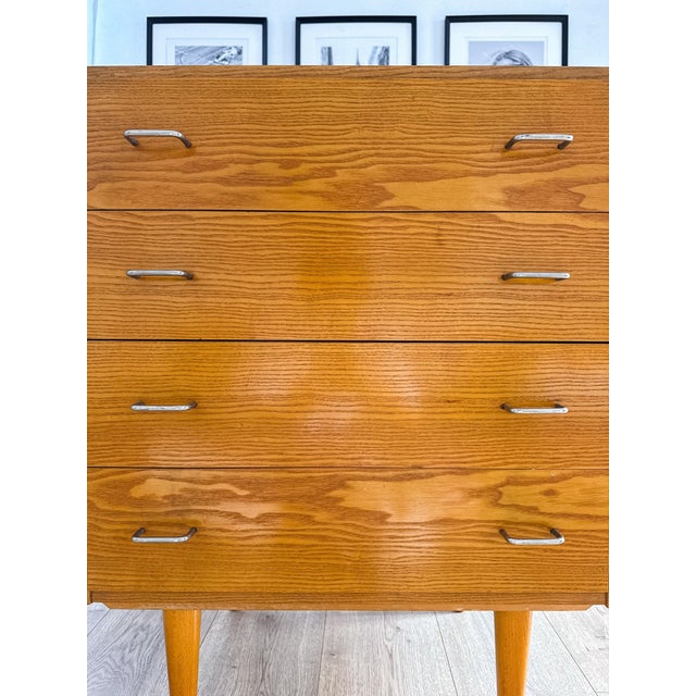 Mid-Century Modern Chest of Drawers in Ash, Czechoslovakia, 1960s For Sale - Image 13 of 18