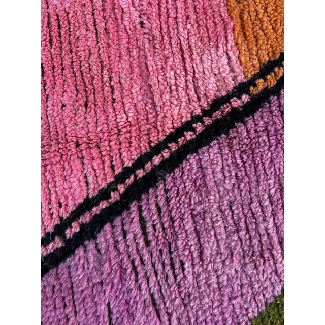 Large Moroccan Boujad Wool Rug, 1990 For Sale - Image 6 of 12