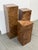 Burl Wood Veneer Pedestals, Set of Three For Sale - Image 17 of 18