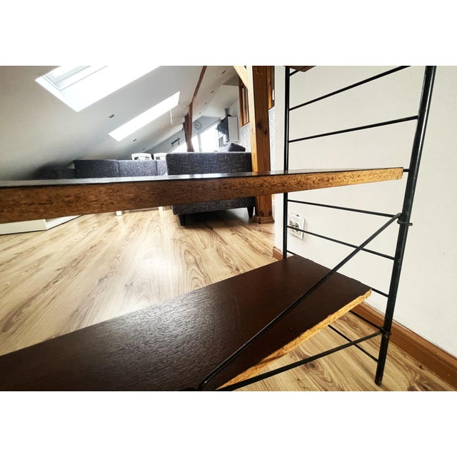 Mid-Century Scandinavian Modern Icon Freestanding Ladder Shelf, 1960s For Sale - Image 14 of 16