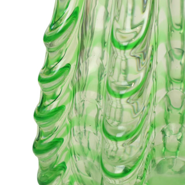 Large Vintage Green Glass Vase, 1960s For Sale - Image 17 of 18
