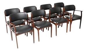 Vintage Danish Dining Chairs from Erik Buch, 1960s, Set of 8