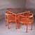 Orange Locus Solus Dining Table and Chairs by Gae Aulenti for Poltronova, Set of 5 For Sale - Image 10 of 12
