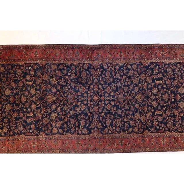 This master piece is a wool pile genuine hand made very fine antique Persian Mohajeran Sarouk palace carpet-