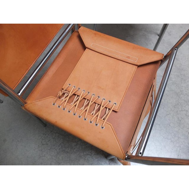 SE06 Chairs in Natural Leather by Martin Visser for 't Spectrum, 1967, Set of 8 For Sale - Image 17 of 18