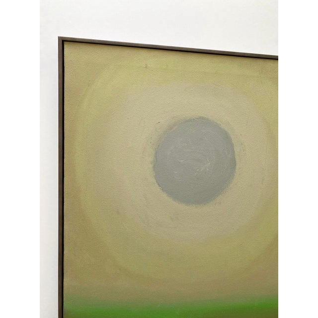 Various Artists Julius Shaier Vintage 1991 " Provincetown Moon Seascape " Original Signed Modernist Framed Abstract Expressionist Oil Painting For Sale - Image 4 of 17