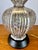 Gold Mid Century Modern Gilt Luster Glaze Ceramic Table Lamp For Sale - Image 8 of 9