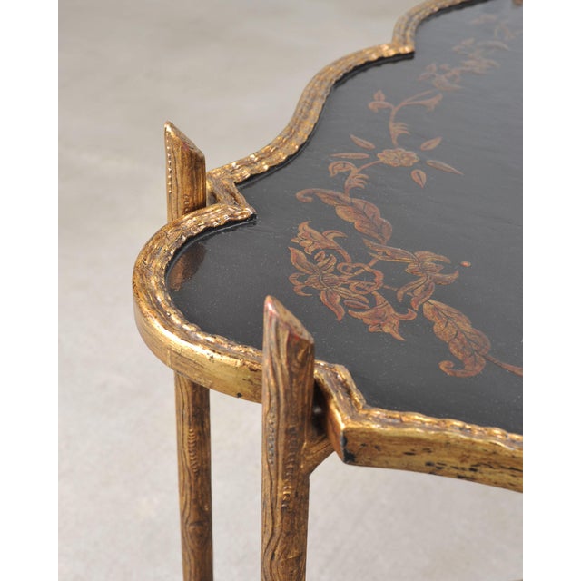 Metal Dennis & Leen Chinoiserie Iron Gilt Tray Cocktail Table For Sale - Image 7 of 17