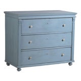Antique Blue Chest of Drawers by Amaru For Sale