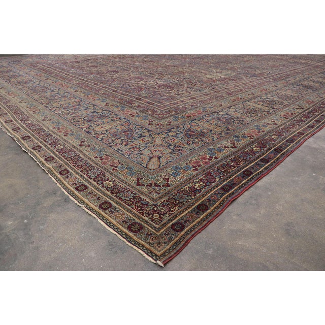 Late 19th Century Persian Lavar Kerman Rug, 14'00 X 20'02 For Sale In Dallas - Image 6 of 9