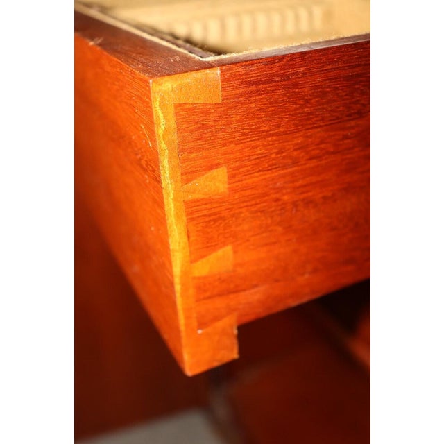 Maison Jansen Early 20th Century Maison Jansen French Louis XVI Style Marble Top Commode – Bronze Ormolu & Mahogany Buffet For Sale - Image 4 of 9