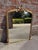 Glass Large Antique English Carved Wood and Gesso Arched Top Gilt Overmantel Mirror For Sale - Image 7 of 7