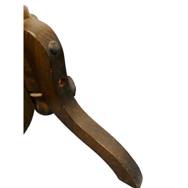 Vintage Wood Tilt Top Table With Hand Painted Flowers For Sale - Image 10 of 11