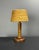 Wood Mid-Century Modern French Brutalist Turned Wood Table Lamp in the style of Charles Dudouyt, 1950s For Sale - Image 7 of 17