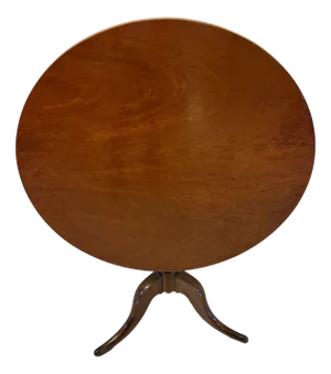 George III Plum Pudding Mahogany Circular Lamp Table, 1800s