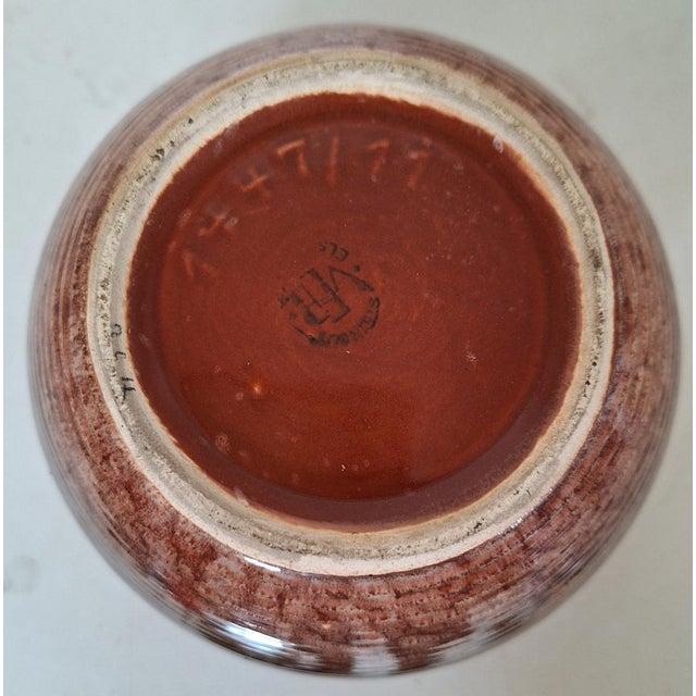 1970s Vintage Ceramic Vase by Veb Steingut Elsterwerder, 1970s For Sale - Image 5 of 6