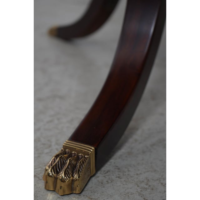 Henkel Harris Model 2276 Flame Mahogany Dining Room Table For Sale - Image 9 of 18