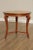 Brown Neoclassical Style Round Cherry Side Table For Sale - Image 8 of 12