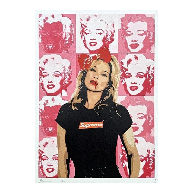Death Nyc - Kate Moss and Marilyn Monroe - Limited Edition With Certificate For Sale