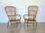 Pair of rattan and bamboo armchairs from the 1970s