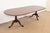 Baker Furniture Style Georgian Carved Walnut Double Pedestal Extension Dining Table, Newly Refinished For Sale - Image 14 of 14