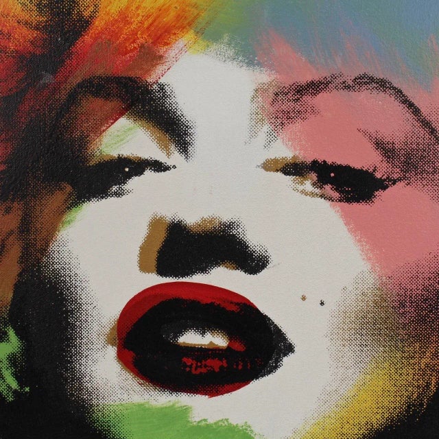 Gray Marilyn Monroe Silver, a Pop-Art Screen-Print by SAK Steve Kaufman For Sale - Image 8 of 13