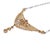 1910s Edwardian Diamond 18k Yellow Gold and Platinum Necklace For Sale - Image 4 of 6
