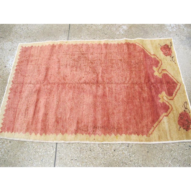 Mid 20th Century Galerie Shabab Collection Mid-20th Century Turkish Anatolian Throw Rug For Sale - Image 5 of 7