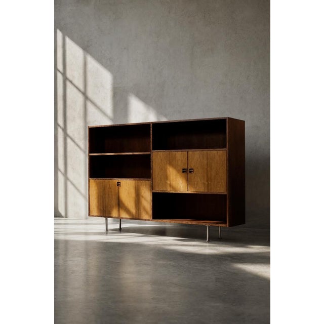 Mid-Century Modern Scandinavian Rosewood Highboard with Bar from Æ. Jensen & T. Mølholm, 1960s For Sale - Image 16 of 18