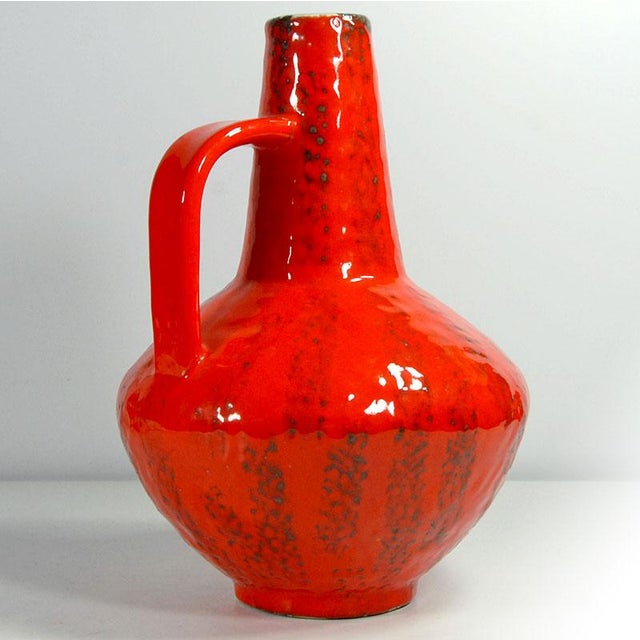 Mid-Century Modern Brutalist Fat Lava Ceramic Vase by Gerda Heuckeroth for Carstens, 1960s For Sale - Image 3 of 10
