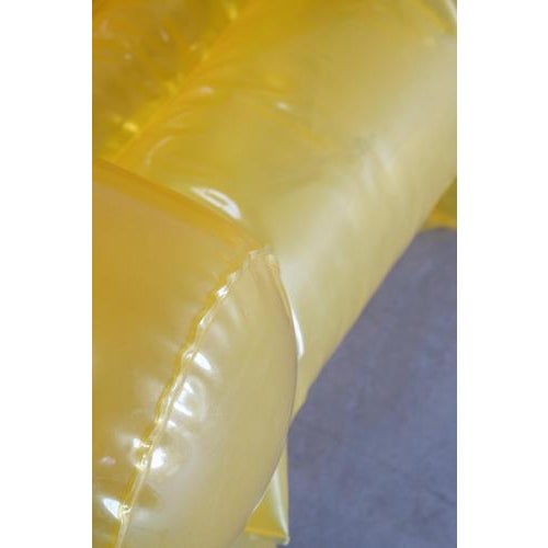 Mid-Century Modern Yellow Inflatable Indoor and Outdoor Armchair, 1960s For Sale - Image 12 of 13