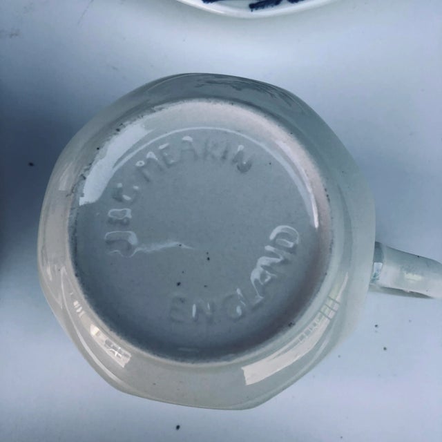 Mid-Century Modern Vintage Royal Staffordshire Liberty J&g Meakin England Ironstone Teacups & Saucers S/5 For Sale - Image 3 of 6