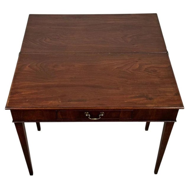 Antique English Mahogany Tea Table, 1800s For Sale - Image 6 of 13