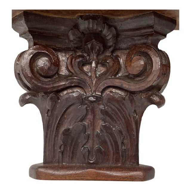 Pr. Wall Brackets From Architectural Salvage 19th C Column Covers For Sale