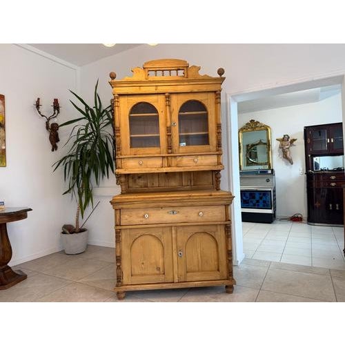 Brown Antique Gründerzeit Kitchen Sideboard For Sale - Image 8 of 13