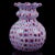 Mid-Century Modern Vintage Murano Fratelli Toso Amethyst Pink Blue White Millefiori Flower Mosaic Italian Art Glass Bud Vase For Sale - Image 3 of 9